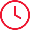 Uhr Icon Rot