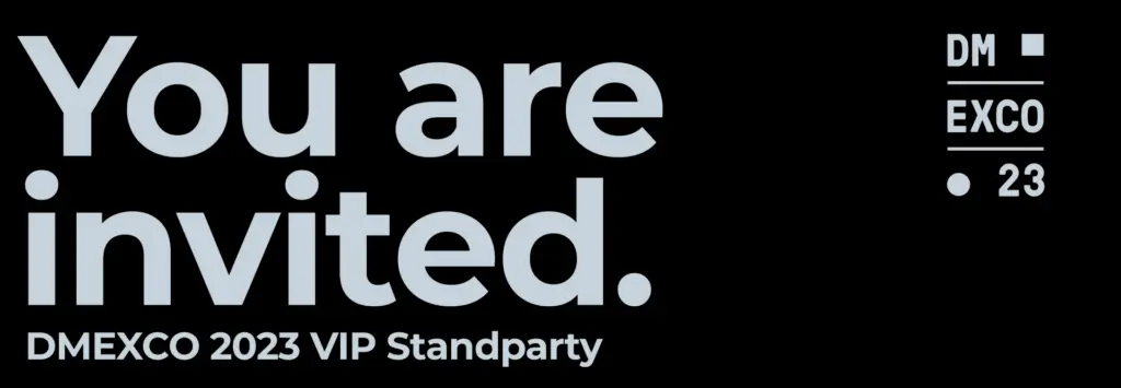 You are invited. DMEXCO 2023 VIP Standparty
